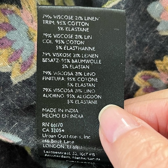 Free People Summer of Surf Pullover Button Henley Top Long Sleeve Size S Boho - Picture 13 of 16